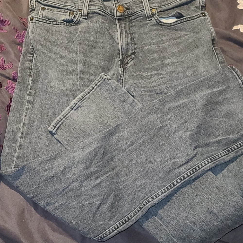 Hollister black wash slim straight jeans 33x32